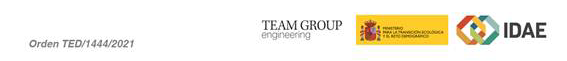 TEAM GROUP engineering · Ministerio para la Transición Ecológica y el Reto Demográfico · IDAE